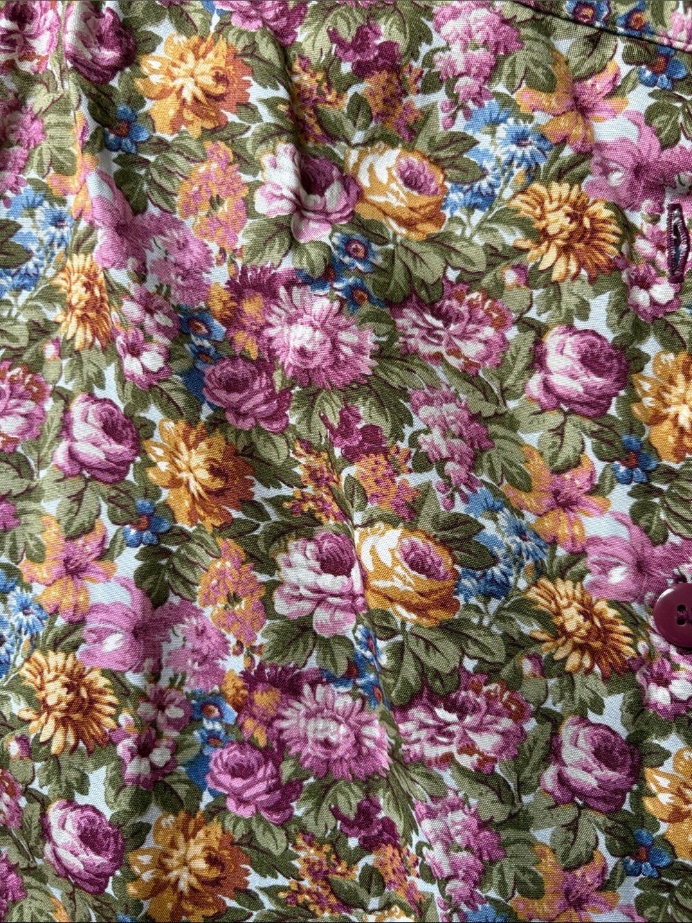 Floral Button Down Midi Skirt - Picture 4 of 6